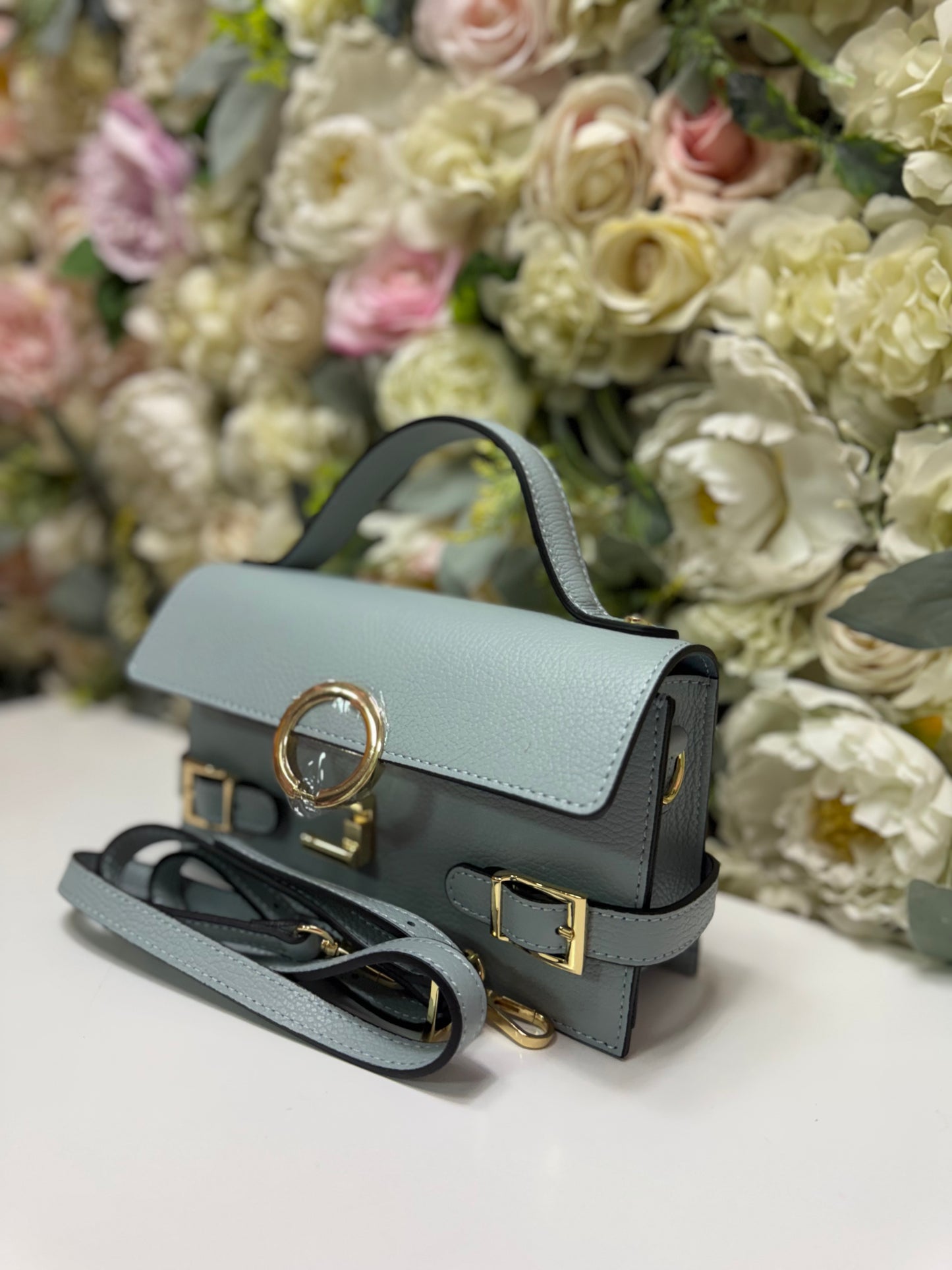 Geanta crossbody din piele naturala