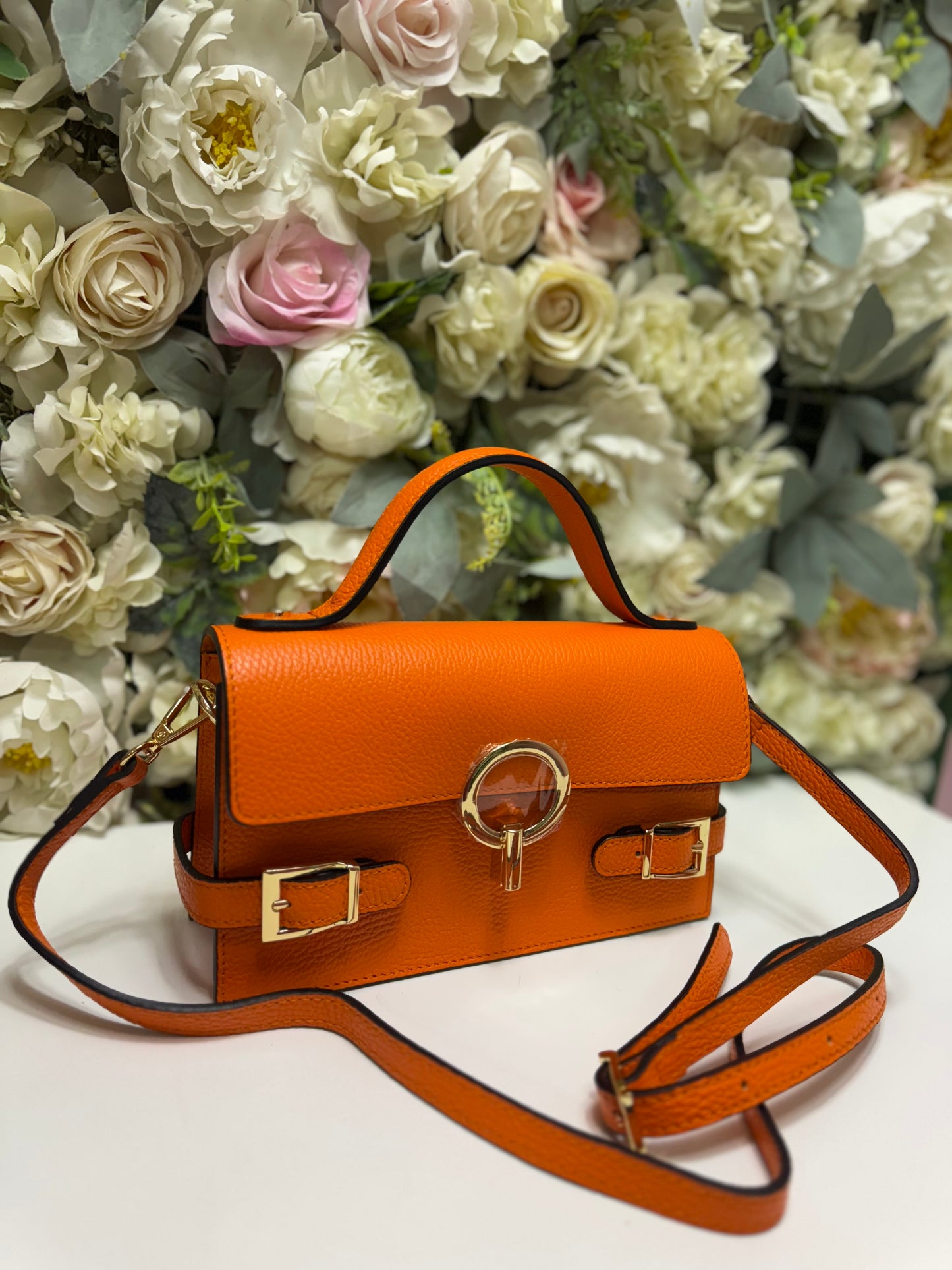 Geanta crossbody din piele naturala